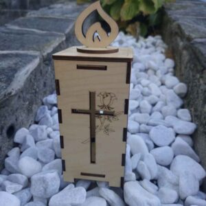 Lesena sveča vrtnica - breza NOVO