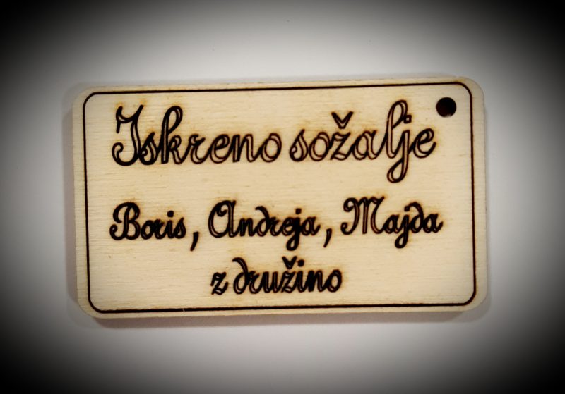 Vizitka iskreno sožalje - Image 2
