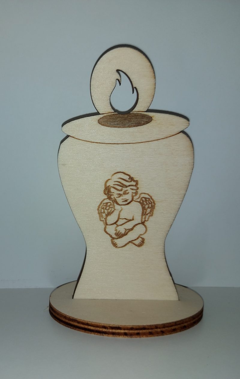 Svečka s podstavkom angel