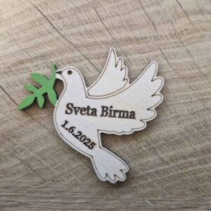 Lesene priponke za birmo